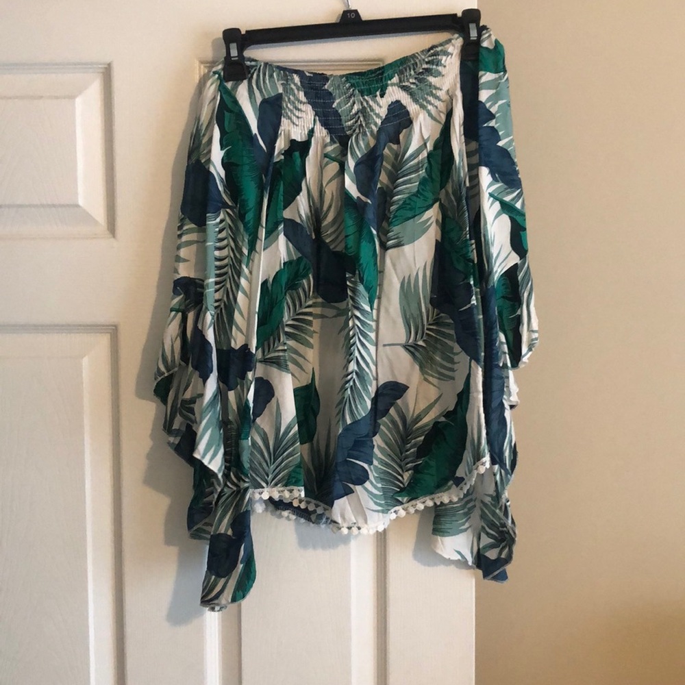 Tropical off the shoulder top